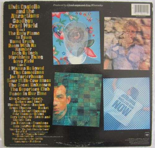ELVIS COSTELLO AND THE ATTRACTIONS - Goodbye Cruel World - 1984 - Vinyl LP Record - VG