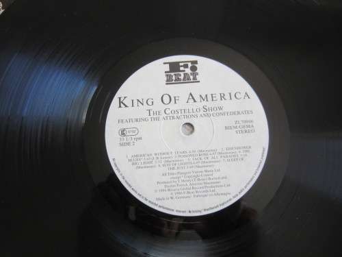 THE COSTELLO SHOW Featuring THE ATTRACTIONS & CONFEDERATES - King of America -1986 - Vinyl LP - VG