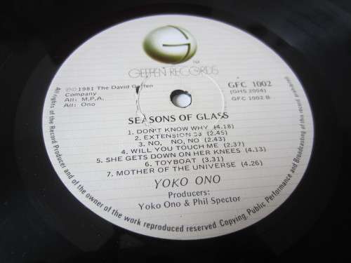 YOKO ONO - Season of Glass - 1981 - Vinyl LP Record - VG / G