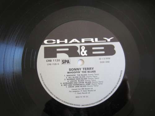 SONNY TERRY - Whoopin` The Blues - 1986 - CRB 1120 - Vinyl LP Record - VG