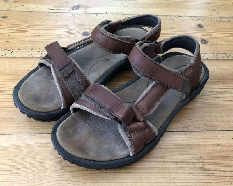 Teva Women`s Leather Walking Sandals - Size 4 1/2
