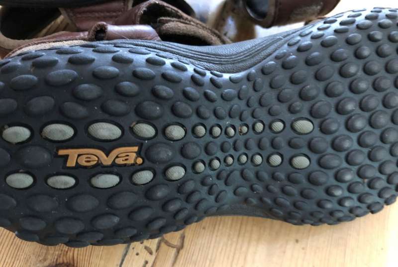 Teva Women`s Leather Walking Sandals - Size 4 1/2