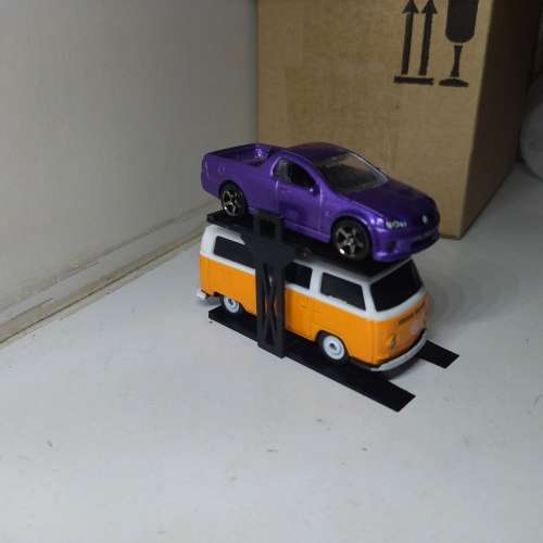 3d Printed car lift for diorama (For Matchbox,Hot Wheels,Tomica)