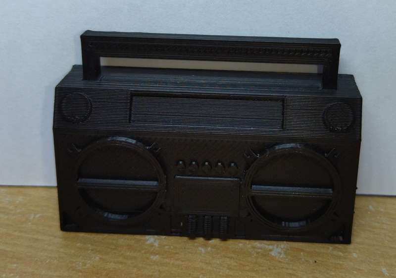 3d printed 80`s style Radio for doll house