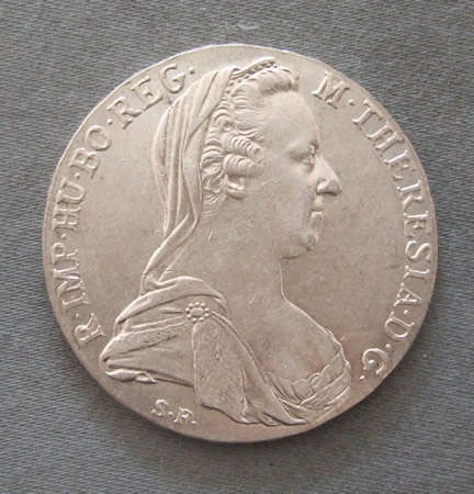 Maria Theresa Thaler 1780 SF Restrike Large Silver Coin