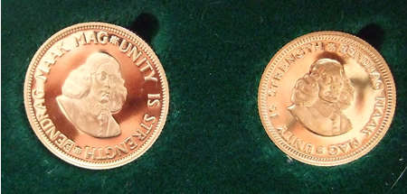 South Africa 1983 Gold Proof Twin Set