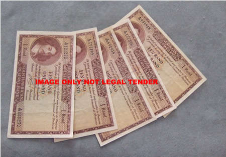 R1 1962 x 5 EF (Bid Per Note)