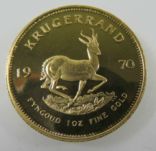 South Africa 1 Ounce Krugerrand Proof 1970