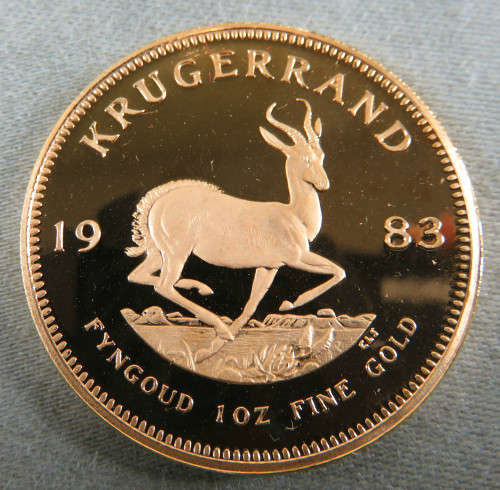 SOUTH AFRICA, 1OZ PROOF KRUGERRAND 1983
