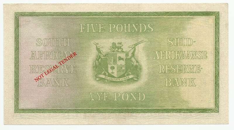 J. Postmus, 1st Issue, 5 Pounds B16, September 1940, EF/AUNC