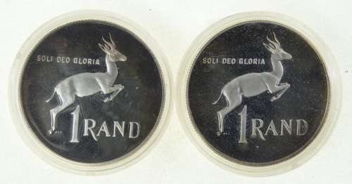 SOUTH AFRICA SILVER PROOF R1 1989  **BID PER COIN**