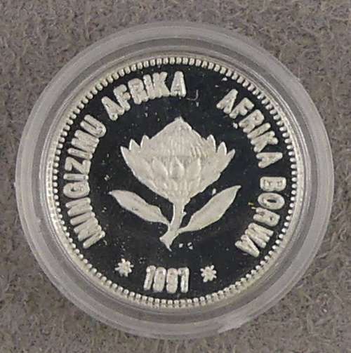 South Africa Proof Tickey 2 1/2 Cents 1997 Marine Series Seahorse