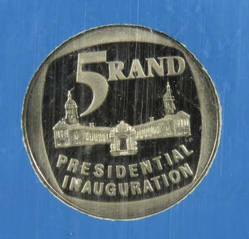 South Africa Proof R5 *No Steps* 1994 Inauguration