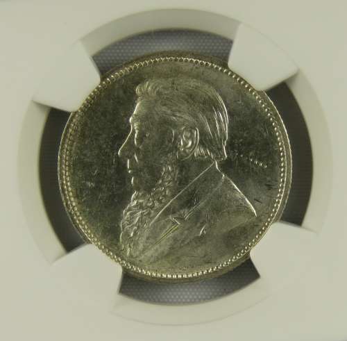 ZAR Kruger 1897 2 Shillings NGC MS63