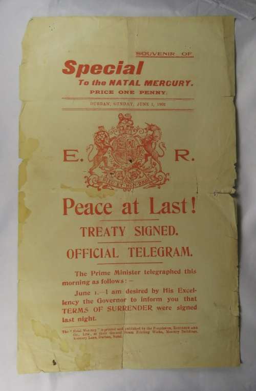 Boer War Period, Peace Souvenir of the Natal Mercury