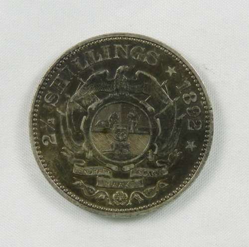 ZAR Kruger 2.5 Shillings 1892 EF