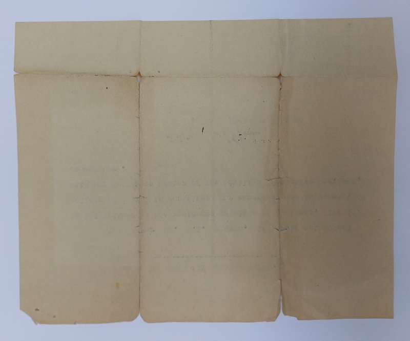 South African Rationing Scheme Coupon Book With Authorization Letter for 5 Gallons of Petrol