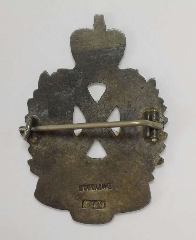 Rare Boer War Scottish Horse 1900 Sterling Silver Regimental Brooch