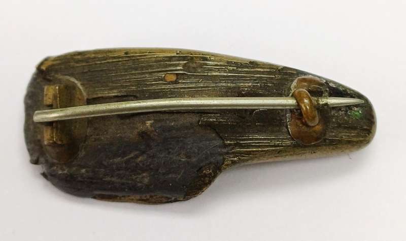 Boer War Bullet Inscribed with 9ct plaque, "I found my billet 1901"