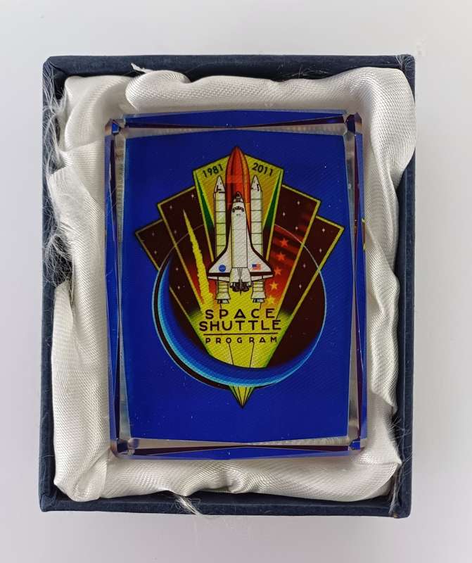 NASA Collectable Crystal Paperweight, Space Shuttle Program 1981 - 2011
