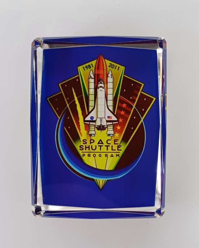NASA Collectable Crystal Paperweight, Space Shuttle Program 1981 - 2011