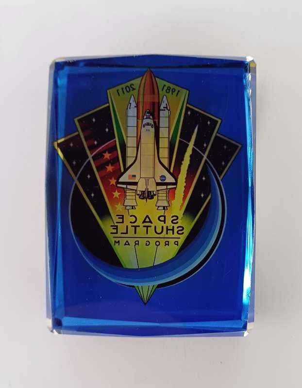 NASA Collectable Crystal Paperweight, Space Shuttle Program 1981 - 2011