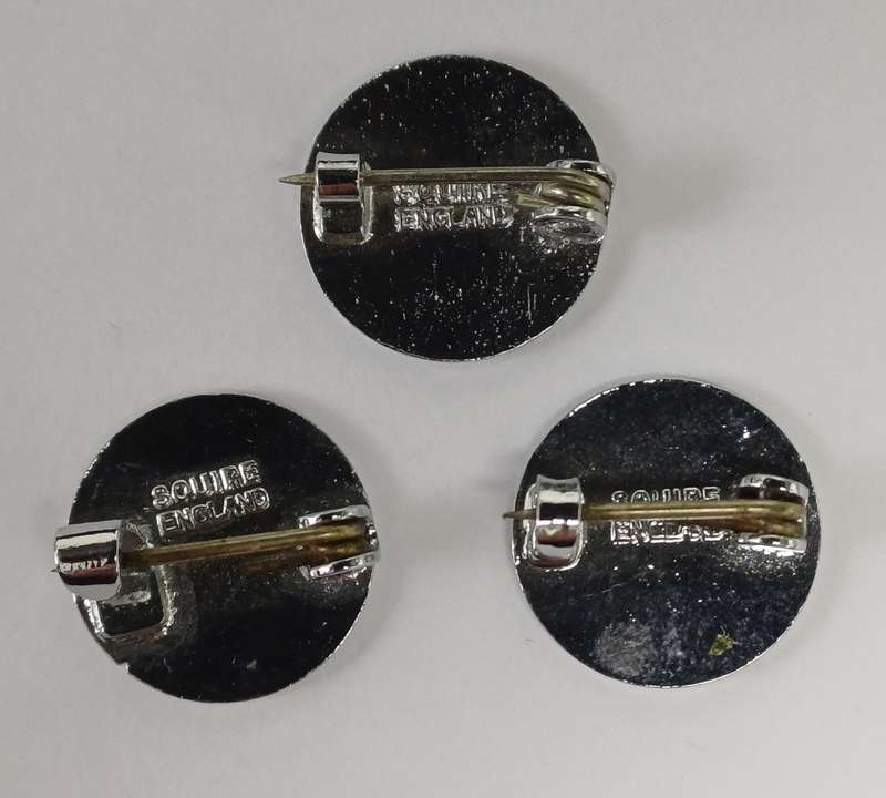 3 X Vintage Airline Badges, Swiss Air, Air France and KLM