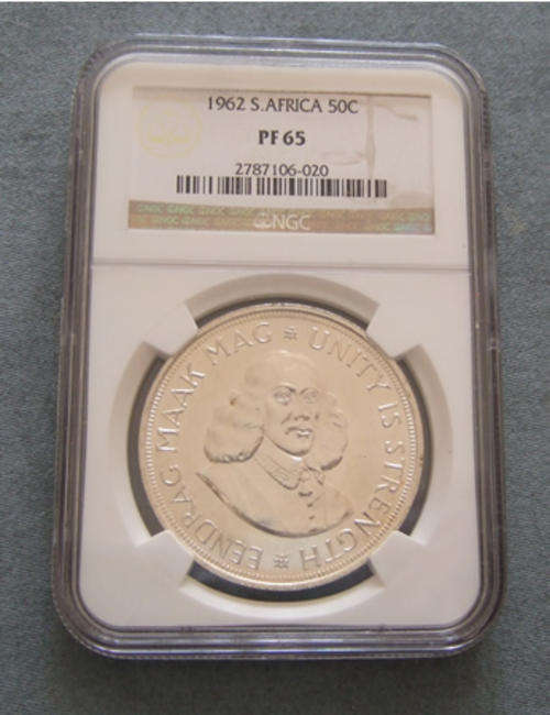 NGC 1962 South Africa 50 Cents PF65