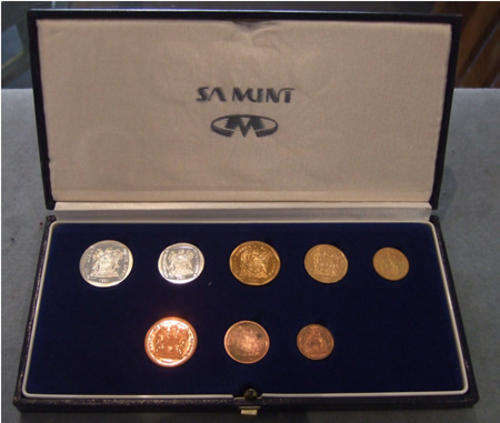 South Africa Short Proof Set 1991 In SAM Box