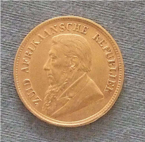 ZAR Kruger 1896 Half Pond XF