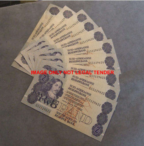 De Kock R2 Ten Consecutive Numbers 1989 UNC