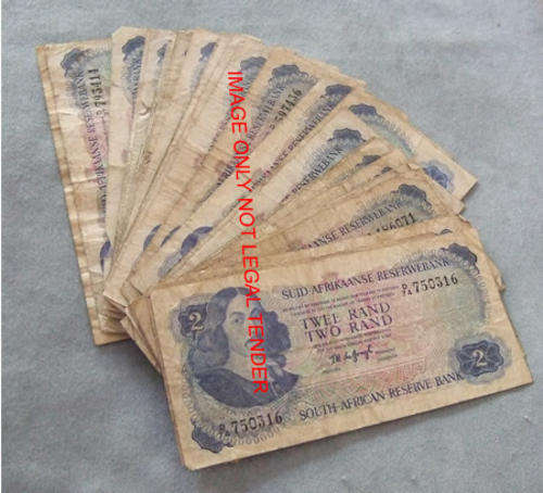 *Bulk Buy* R2 TW De Jongh Springbok Watermark 30 Notes