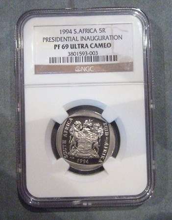 Presidential Inauguration R5 1994 PF69 Ultra Cameo 2nd Highest Grade Only 9 Better