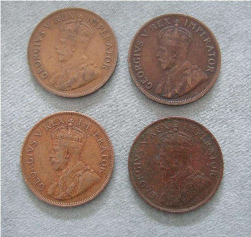 Collection of Pennies VF to XF (8 coins)