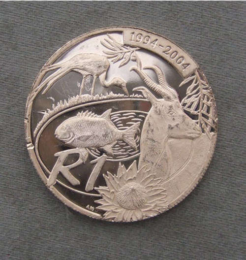 Impaired Proof 2004 Protea Democracy (Filler Scratches)