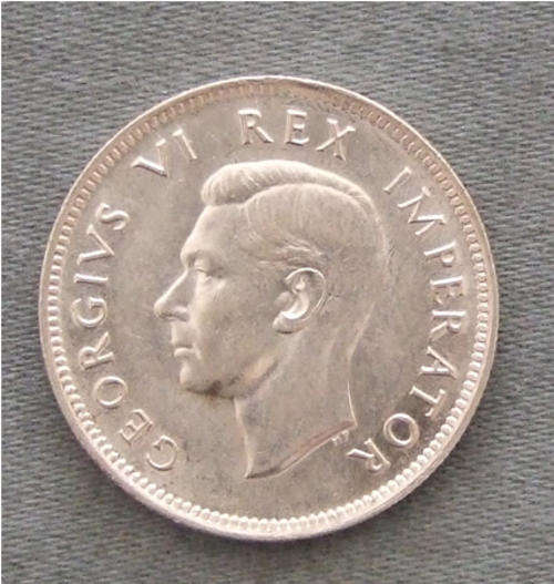 South Africa One Shilling 1943 UNC
