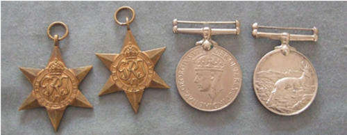 South Africa WW2 Medal Group 589882V C.B. Peachey