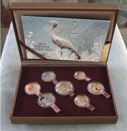 2012 Proof Coin Set In SA Mint Box