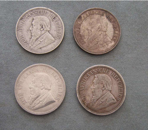 *Bulk Buy* ZAR Kruger 2 1/2 Shillings 1897 x 4