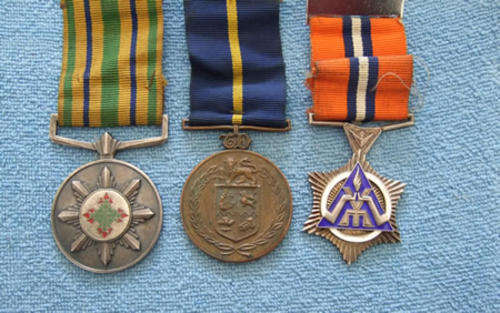 South Africa Apartheid Police Group Sers O.J. Seane