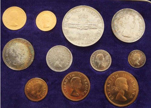 South Africa Long Proof Set 1960 In SAM Box