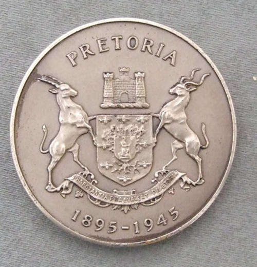 Pretoria 1945 Commorative Medal Opening Delagoa Bay Railway NZASM