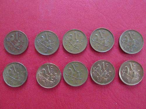 COLLECTION OF 1 CENT 1980 - 1989. STARTING AT FACE VALUE