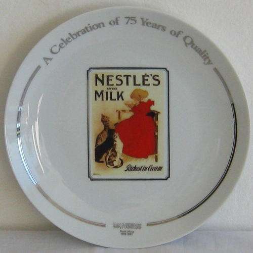 NESTLE'S COMMEMORATIVE PLATE - COLLECTABLE ARZBERG
