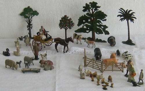 VINTAGE DIECAST FARM COLLECTION - 56 ITEMS