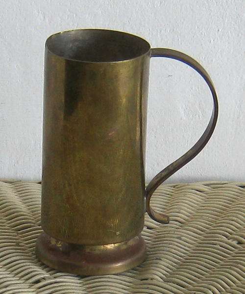 TRENCH ART - MUG MADE FROM A SHELL CASING