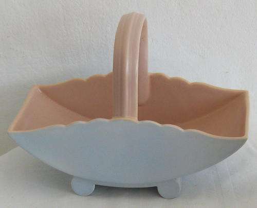 POOLE CERAMIC BASKET - ART DECO