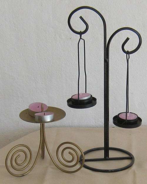 METAL CANDLE HOLDERS