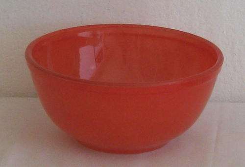 VINTAGE ORANGE PYREX MIXING BOWL