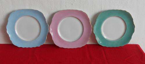 Bouquet Fine China Plates - Three Gorgeous Colours